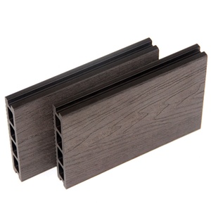 Tablero de cubierta compuesto de plástico de madera para exteriores Tablero de cubierta de aspecto de madera 3D hueco Balcón impermeable Terraza - Product Image 2