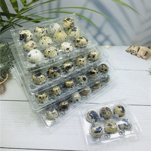 Scatola/contenitore d'imballaggio del vassoio dell'uovo di quaglia di plastica trasparente a 15 fori usa e getta di alta qualità - Product Image 4