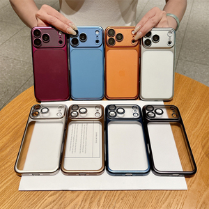 Coque de protection antichoc en PC rigide électroplaqué avec protection d'objectif pour iPhone 18 17 16 15 Pro Pro Max - Product Image 1