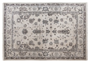 Tapis de salon traditionnel persan à motifs médaillon, épais, rectangulaire, en PET, noué à la main, avec envers tissé à la main, à poils moyens, écologique - Product Image 1