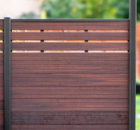 Clôture périmétrique durable et innovante en panneaux composites WPC pour cour extérieure et villa