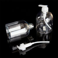 Bouteille vide en PET de 500 ml avec pompe pour lotion, shampoing, parfum et savon liquide – Vente en gros