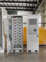 Système de stockage d'énergie solaire au lithium complet pour extérieur 50 kWh 51 kWh 512 V 100 Ah, compatible avec Deye, Growatt, Solis, etc.