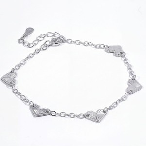 Bracelet fin en argent sterling S925 avec breloque multi-cœurs, bijou de main délicat et simple, idéal pour les femmes, pour le quotidien, les déplacements ou comme cadeau d'anniversaire - Product Image 1