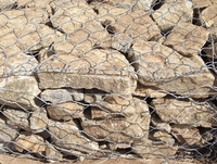 Gabion hexagonal soudé galvanisé à chaud, maille de fil métallique antirouille personnalisable pour le contrôle des inondations des rives et les murs de soutènement de pentes