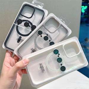 เคสโทรศัพท์ iPhone 17 Pro Max แบบอะคริลิกฝ้า แม่เหล็กในตัว พร้อมฟิล์มเลนส์ ป้องกันการตกกระแทก ครอบคลุมเต็มตัว - Product Image 1