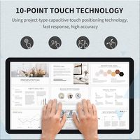 Moniteur PC tactile 27 pouces : peut être utilisé comme moniteur CCTV pour les caméras de sécurité, écran de menu pour restaurant