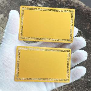 บัตรโลหะเปล่าสำหรับทำบัตรธุรกิจ ขนาด 86*54*0.45 มม. สีทองกลวง บัตรสมาชิกวีไอพีจำนวนมาก บัตรอลูมิเนียมอัลลอย - Product Image 6