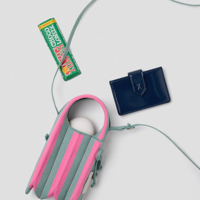 Nouveau Sac Bandoulière Mini Plissé en Tricot Style Créateur Indie, Pochette Téléphone Jacquard Pliable Intégrée 3D, Double Usage