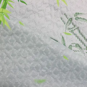 Sıcak satış fabrika satış jakarlı bambu su geçirmez yatak geçiyor ev tekstili Minky laminat Tpu kumaş