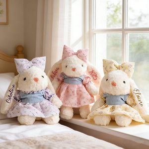 Uionen Muñeco de Conejo Personalizado con Nombre, Peluche de Conejo, Decoración para Cuarto de Bebé, Regalo para Baby Shower/Pascua/Cumpleaños para Recién Nacidos/Niños - Product Image 1