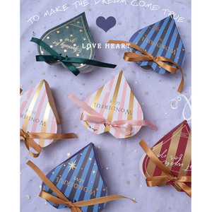 Custom Logo Creative Gold Foil Pentagonal <strong>Heart</strong> Unique <strong>Shape</strong> Wedding Paper Candy <strong>Box</strong> - Product Image 5