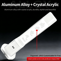 Luz de Advertencia Tricolor de Metal con Grabado Interno LED, Indicador de Señal de Cristal Acrílico con Alarma Audible y Visual 12V/24V