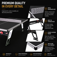 Table de tennis de table moderne pour l'extérieur, table de ping-pong pour la vente en gros