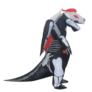Chất Lượng Cao Halloween Inflatable <span class=keywords><strong>Allosaurus</strong></span> <span class=keywords><strong>Skull</strong></span> Rồng Linh Vật Trang Phục Dành Cho Người Lớn Kích Thước Polyester Không Thấm Nước Vải Đen Không Khí Thổi - Product Image 6