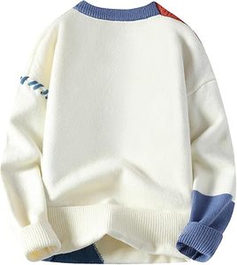 Maglioni Invernali da <span class=keywords><strong>Uomo</strong></span> all'Ingrosso, Pullover Caldi a Maniche Lunghe, Casual con Patchwork Colorato e Logo Frontale, Produttori - Product Image 2