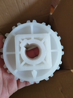 Pignon en plastique à verrouillage séparé pour courroie modulaire 1050, pignon d'entraînement en plastique pour convoyeur d'emballage alimentaire et de boissons
