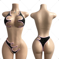 ELITES Tenues de Danse Exotique Prêtes à l'Expédition, Body Lingerie Bikini de Haute Qualité Diamant pour Danseuses