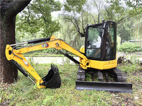 Gebrauchter Caterpillar 303.5E Mini-Raupenbagger mit Dieselmotor, 3 Tonnen, mit Lager und Pumpe, zu verkaufen.
