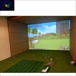 XYscreens indoor training golf simulator impact fixed frame screen HK100C-Golf