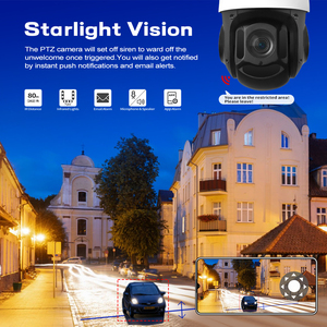 Sistema de seguridad para el hogar H.265 Audio bidireccional Visión nocturna Detección de movimiento en tiempo real <span class=keywords><strong>Zoom</strong></span> 20X Cámara espía IP66 wifi - Product Image 4