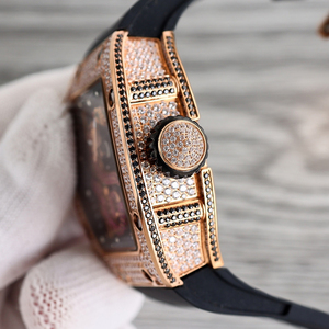 นาฬิกาข้อมืออัตโนมัติ ดีไซน์หรูหรา ประดับเพชร ตัวเรือนโลหะผสม สายแบบเซอร์เพนทีน ทูร์บิญอง สำหรับทุกเพศ ทุกวัย แฟชั่นสปอร์ต ทนทาน กันน้ำ 3 บาร์ - Product Image 2
