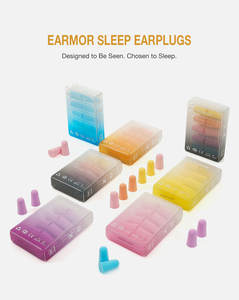 Bouchons d'oreilles en mousse EARMOR pour un sommeil profond et une concentration accrue, bouchons d'oreilles en PU souple pour les voyages en avion, les études, le bureau - Product Image 3