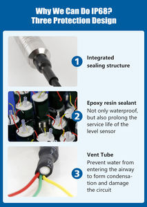 Holykell מתחת למים ip68 עמיד למים חיישן רמת נוזל מתיחה עבור מיכלי מים - Product Image 5