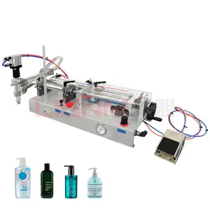 Semi-automatic Liquid Filling Machine 100-1000ML Horizontal Liquid Soap Detergent Filling Machine