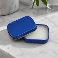 Boîte en métal rectangulaire miniature personnalisée avec couvercle à charnière, boîte en métal de qualité alimentaire pour bonbons, menthe, chocolat, baume cosmétique, emballage