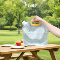 Sachets Doypack Transparents Recyclables avec Bec Verseur en PE pour l'Emballage de Bière et de Boissons Pétillantes (Matériau PET/PE)