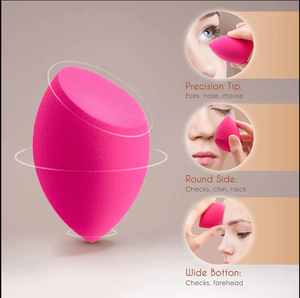 Esponja de belleza sin látex con logotipo personalizado al por mayor de fábrica, licuadora, esponja de maquillaje, base colorida, doble uso húmedo y seco - Product Image 3