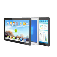 Tablette PC industrielle à écran tactile capacitif de 27 pouces, cadre ouvert, écran LCD noir, SSD, Windows 10, IPS