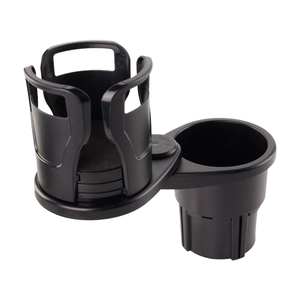 Portavasos Multifuncional 2 en 1 para Auto con Rotación de 360 Grados, Adaptador Universal Enchufable con Base Ajustable y Soporte de Almacenamiento Fijo - Product Image 1