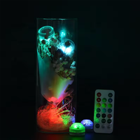 Mini-lampes LED submersibles étanches, veilleuses télécommandées pour vase, décoration de fête et de mariage