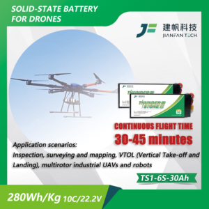 רעם סוללה חצי מוצק מולטי rotor vtol מיפוי 6s 30000mah 3c 10c 280wh/ק "ג - Product Image 4