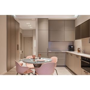 Gabinetes de Cocina <span class=keywords><strong>Prima</strong></span> con Acabado Laca de Superficie Lisa, Construcción de Madera Sólida <span class=keywords><strong>Natural</strong></span> - Product Image 2