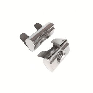 Écrous carrés en acier inoxydable 304, écrous rectangulaires en acier au carbone zingués, rondelles carrées pour profilés aluminium M3 M4 M5 M6 M8 M10 - Product Image 1