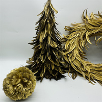 Natürliche Feder Weihnachts kugel für Weihnachts baum Ornament Festliche Herbst Hochzeit Dekor Party Urlaub Geschenk Handwerk Versorgung
