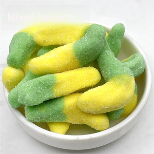 Areia Mista Banana Em Forma De Frutado Sabor Doces Macios Doces Soltos - Product Image 1