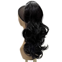Nouveautés : Extensions de cheveux ondulés synthétiques naturels de haute qualité, couleurs personnalisables, durée de vie de 6 mois, queue de cheval