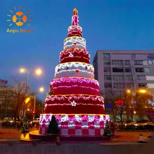 ANPUピクセルコマーシャルLEDフェスティバルストリート装飾クリスマスデコレーションLEDライト巨大な屋外クリスマスツリー