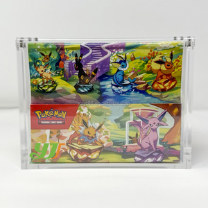 Boîte de présentation en acrylique pour 10 figurines Pokémon Big Mini avec couvercle magnétique - Product Image 3
