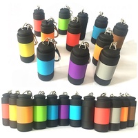 Mini lampe torche LED rechargeable par USB, format poche, porte-clés, étanche, lumière puissante, portable, lampe d'urgence, impression de logo