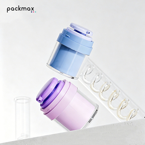 Pot à pompe à vide double couche en acrylique de 15 à 100 g – Rechargeable pour lotion, crème pour le corps et crème - Product Image 4