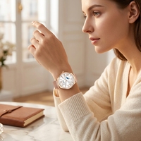 Nuovo Arrivo 2026: Smartwatch di Lusso da Donna in Acciaio Oro Rosa e Silicone con Chiamata BT, Smartwatch Personalizzabili Direttamente dalla Fabbrica
