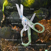 Nouvelles Ciseaux Pliantes Multifonctionnelles 10-en-1 en Acier Inoxydable 2026 – Ciseaux de Survie de Poche pour Camping et Activités Extérieures