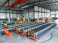 Convoyeur à rouleaux électrique flexible et extensible avec contrôle de vitesse pour la distribution de colis express dans les hubs logistiques