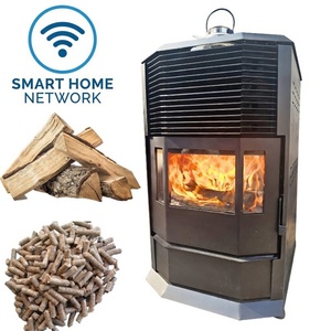 Horno Inteligente de Doble Combustible (Pellets y Leña) con Control WiFi, Potencia de 30kw, para Cocinar y Calefacción en Interiores - Product Image 6