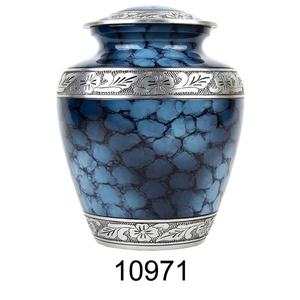 Urna de cremación de aluminio para adultos, urna de cenizas humanos con diseño Floral pintado, a bajo precio, proveedores - Product Image 3